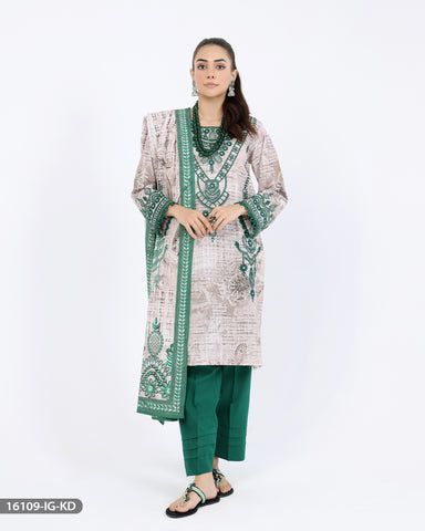 Embroidered Khaddar Suit