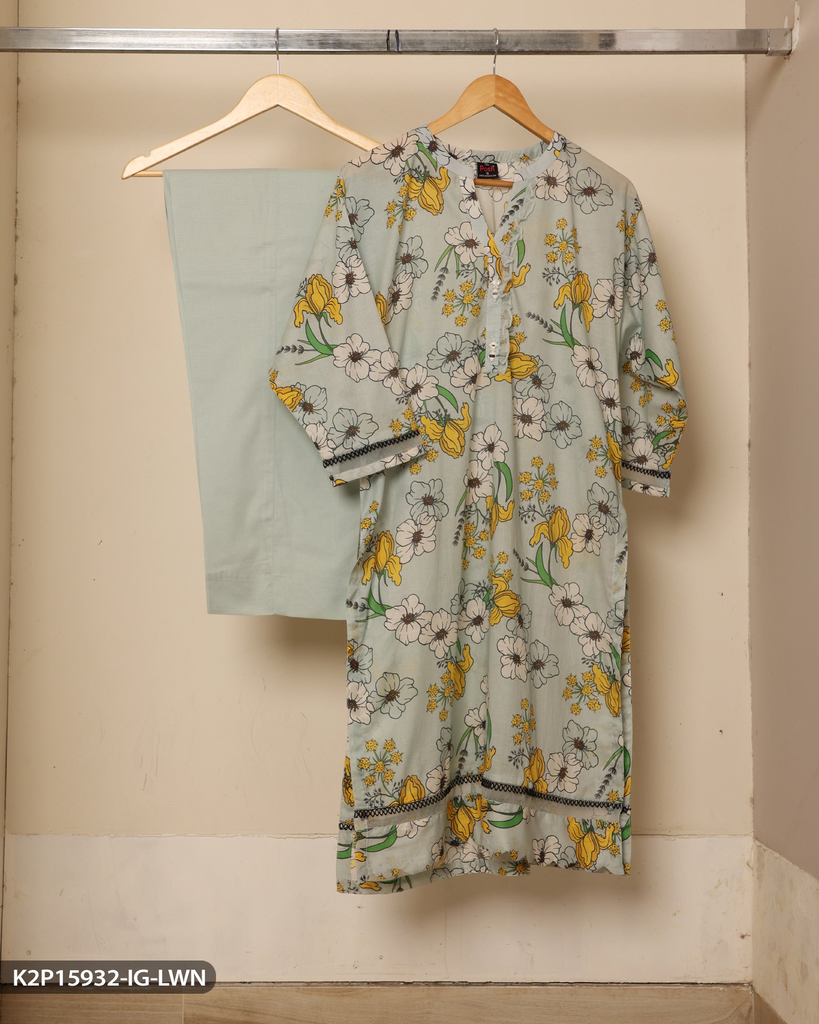 2 Piece Printed Lawn Suit – Sha Posh Textile