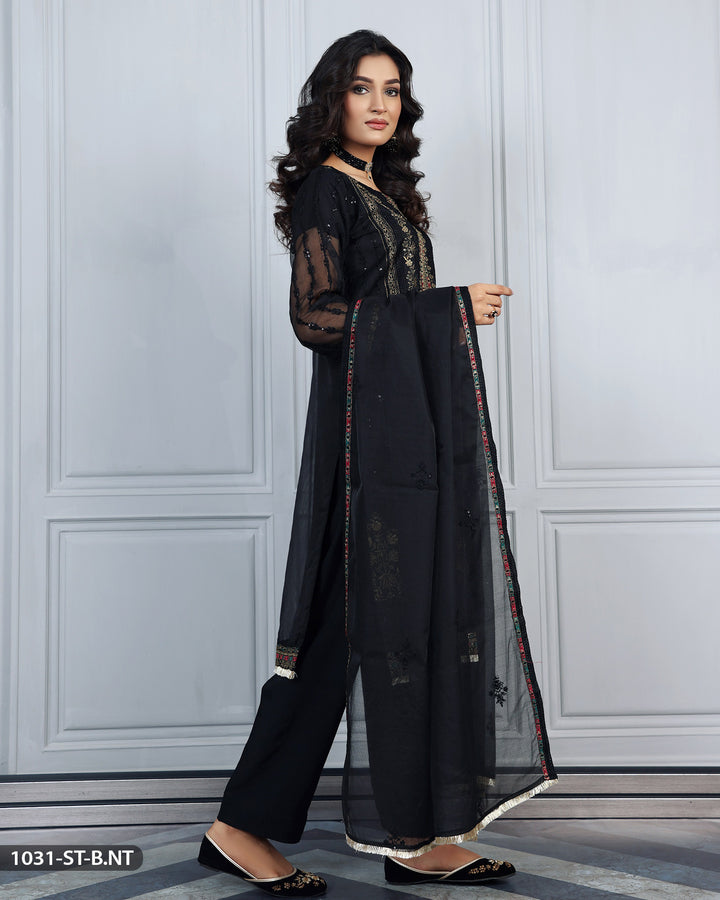 3 Piece Embroidered Suit | 1031-ST-B.NT