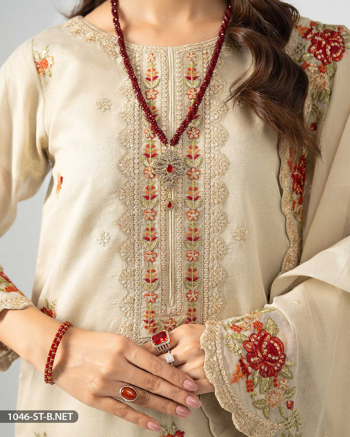 3 Piece Embroidered Suit | 1046-ST-B.NET