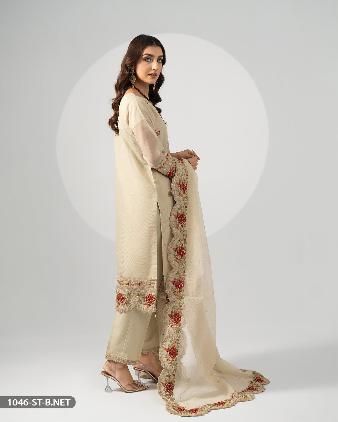 3 Piece Embroidered Suit | 1046-ST-B.NET