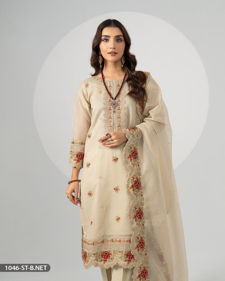 3 Piece Embroidered Suit | 1046-ST-B.NET