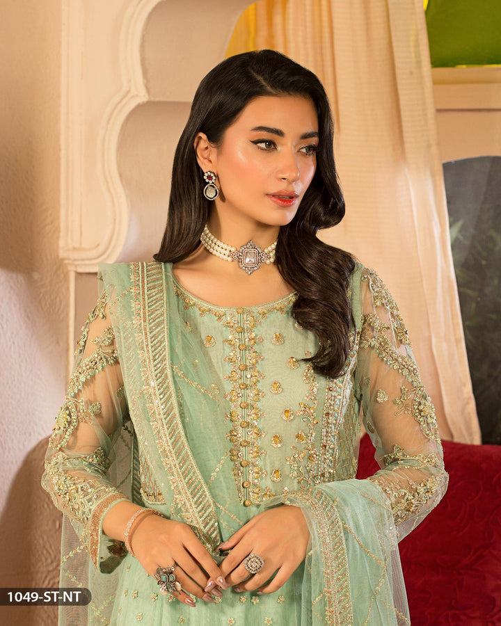 Net Embroidered Frock | 1049-ST-NT