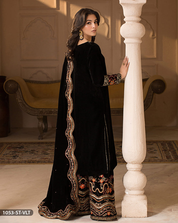 Velvet Embroidered Suit | 1053-ST-VLT