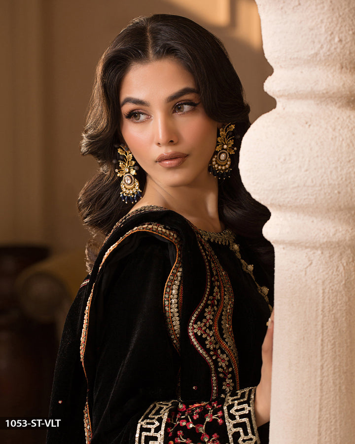 Velvet Embroidered Suit | 1053-ST-VLT