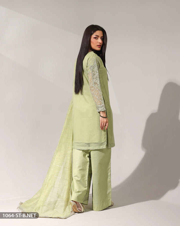 Embroidered Bori Net Suit | 1064-ST-B.NET