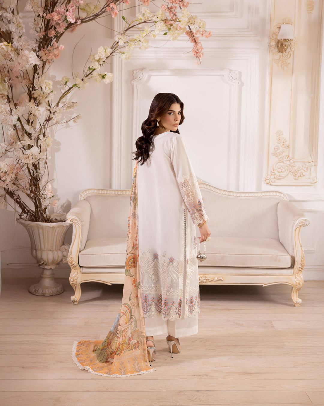 3-Piece Ready-to-Wear Cambric Suit| 1121-ST-K.CT - Sha Posh Textile