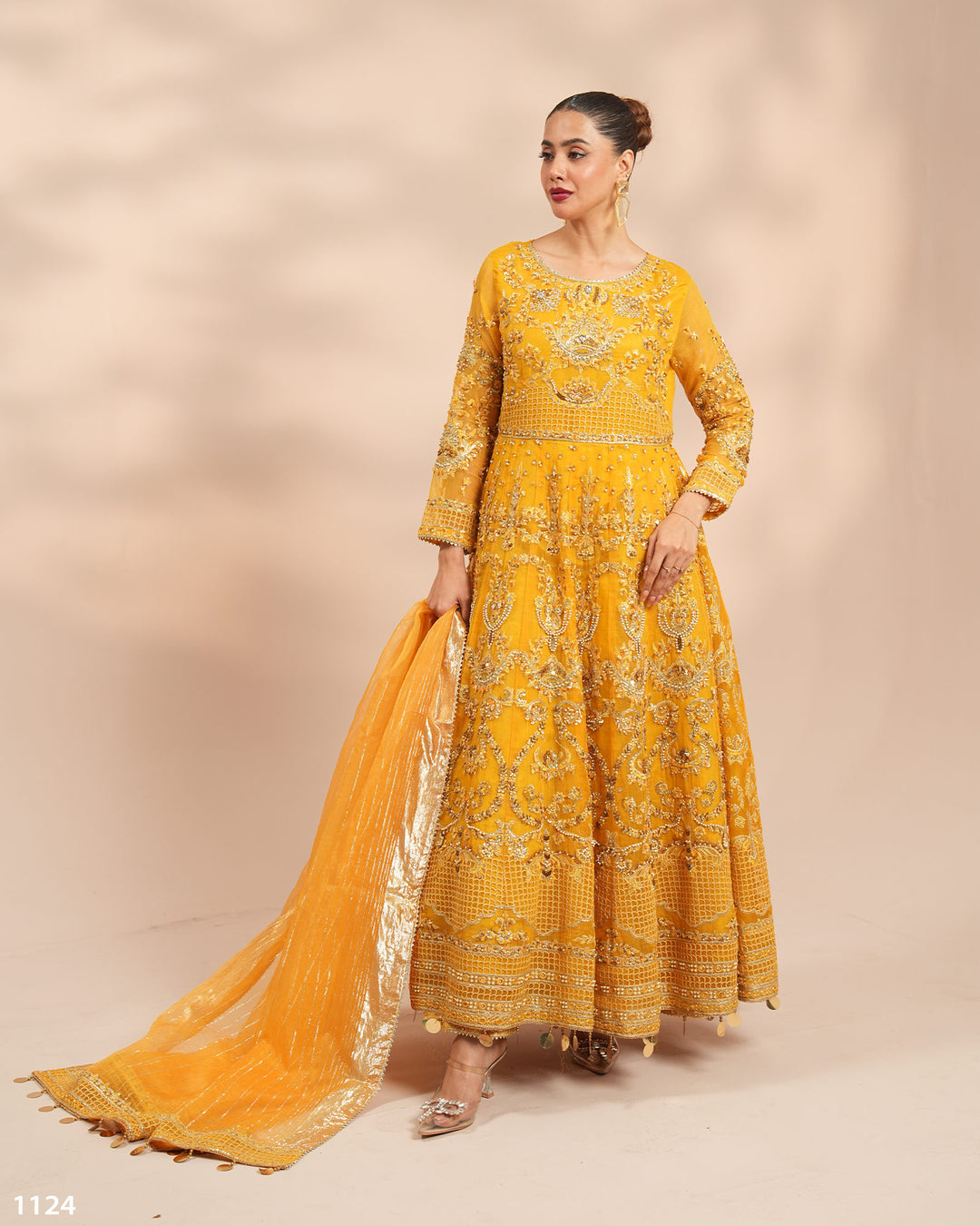 3 Piece Organza Suit Stitched | 1124-ST-ORZ