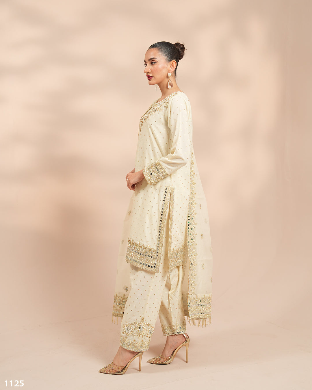 3 Piece Bindi Badla Suit | 1125-ST-B.BADLA - Sha Posh Textile