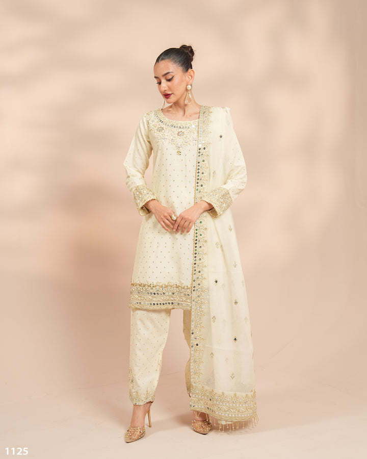 3 Piece Bindi Badla Suit | 1125-ST-B.BADLA - Sha Posh Textile