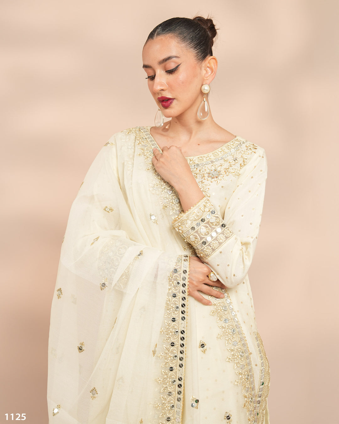 3 Piece Bindi Badla Suit | 1125-ST-B.BADLA - Sha Posh Textile