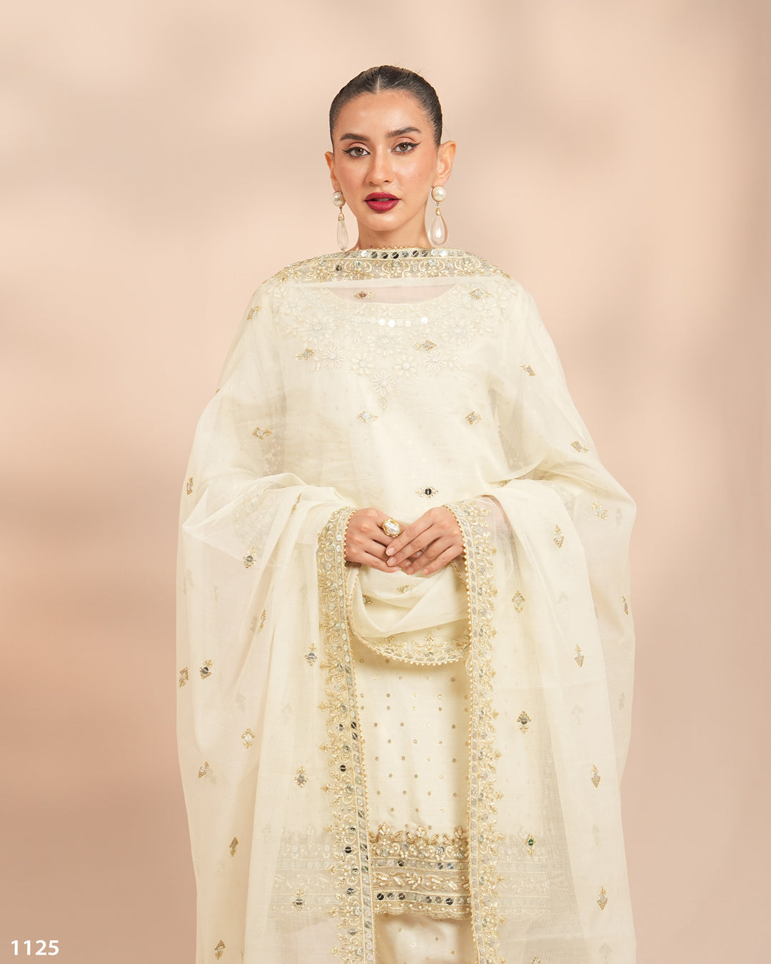 3 Piece Bindi Badla Suit | 1125-ST-B.BADLA - Sha Posh Textile