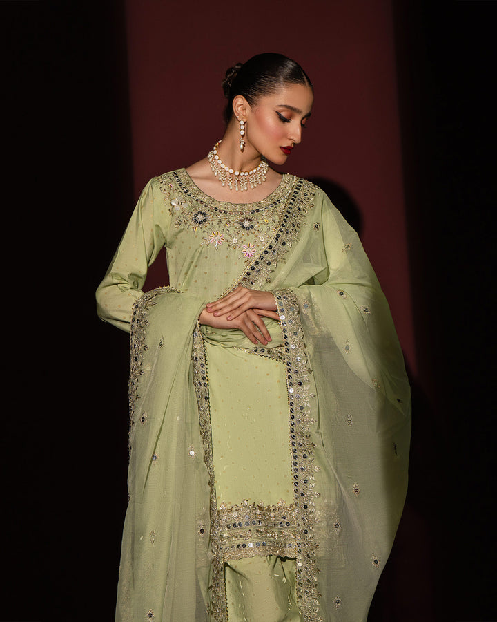 3 Piece Bindi Badla Suit | 1125-ST-B.BADLA - Sha Posh Textile