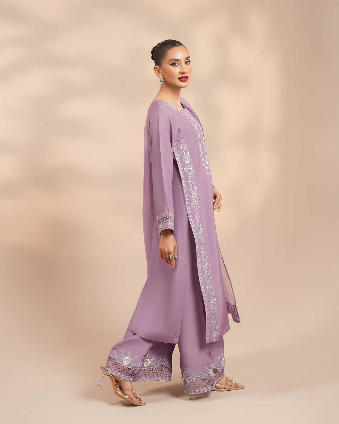 3 Piece Silk Suit Stitched | 1303-NA-SLK