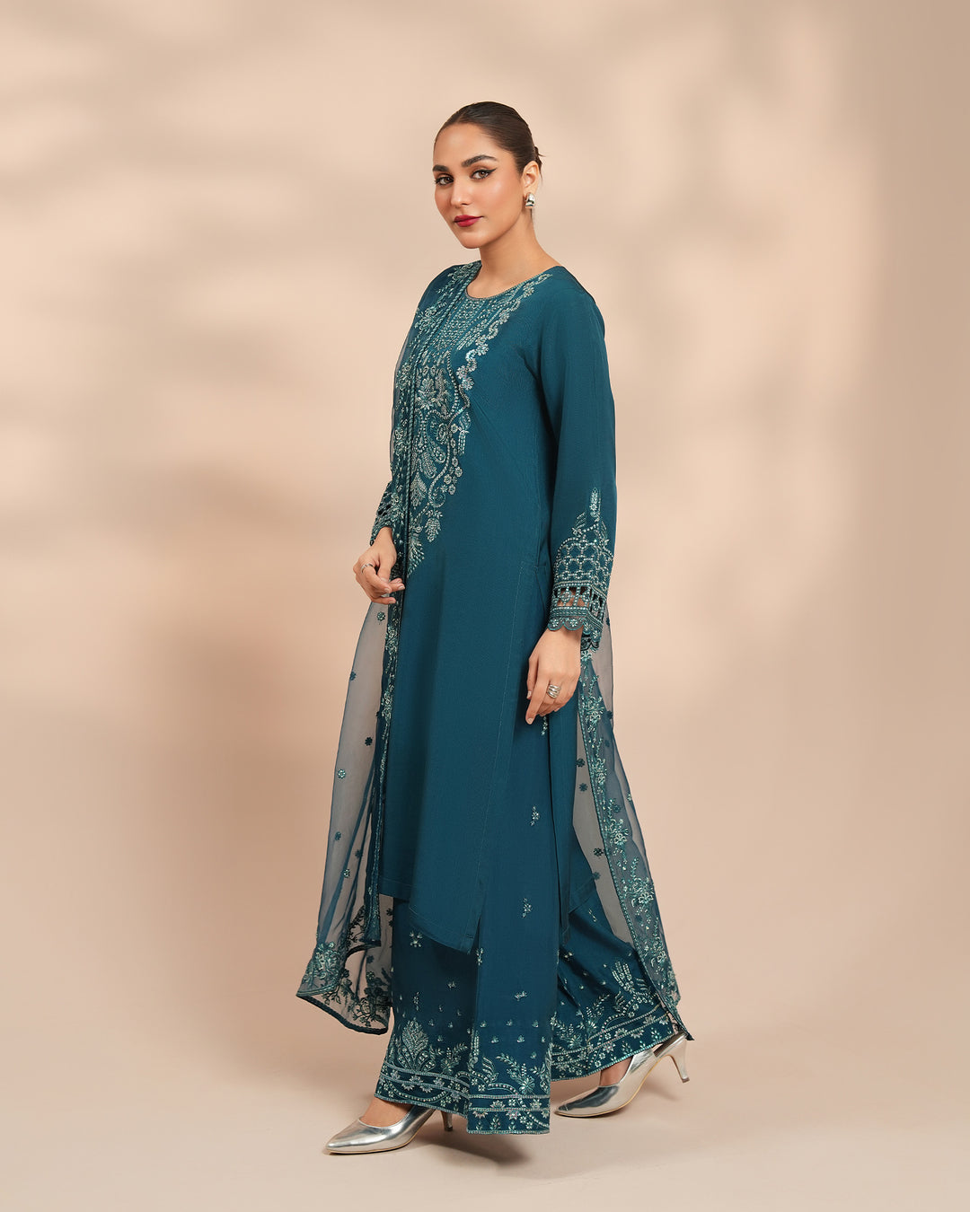 3 Piece Silk Suit Stitched | 1306-NA-SLK