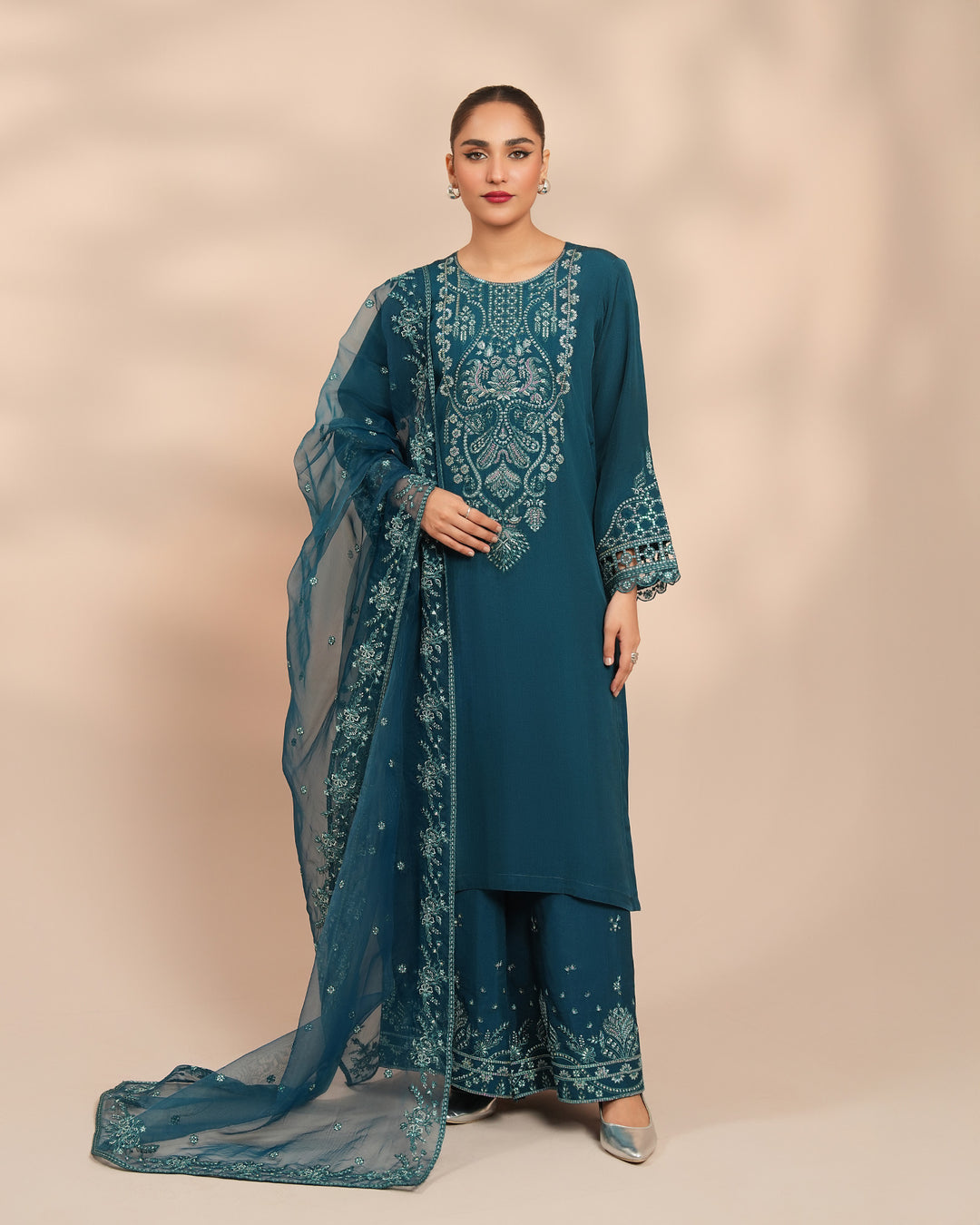 3 Piece Silk Suit Stitched | 1306-NA-SLK