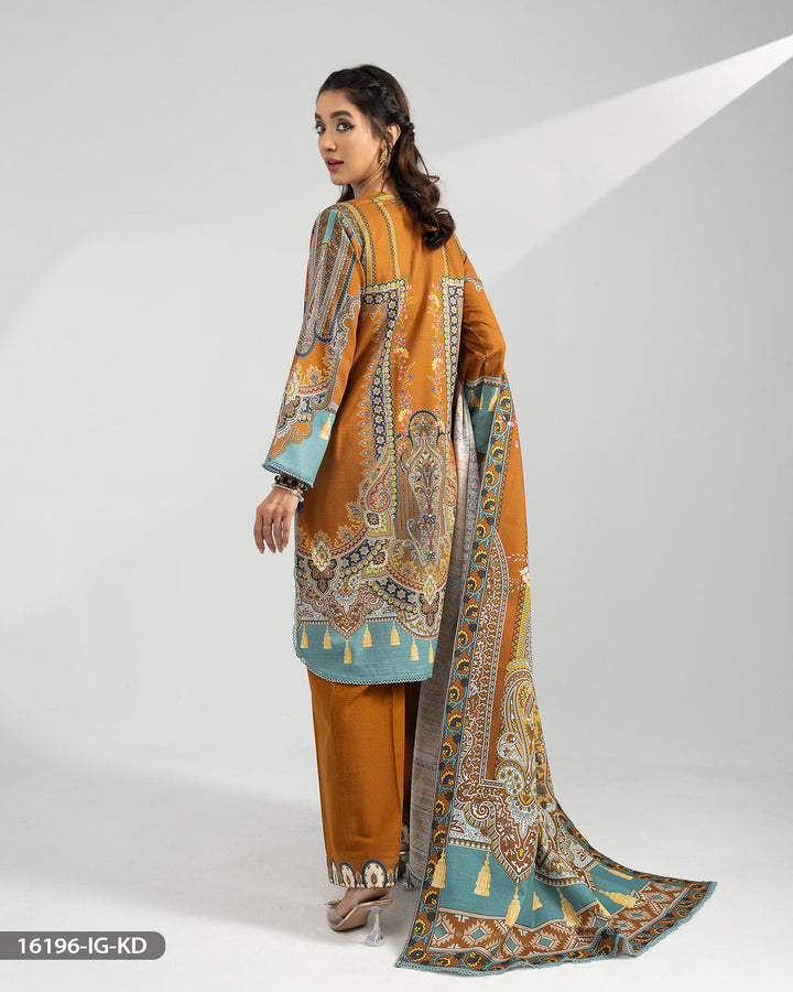 Khaddar Printed Suit | 16196-IG-KD