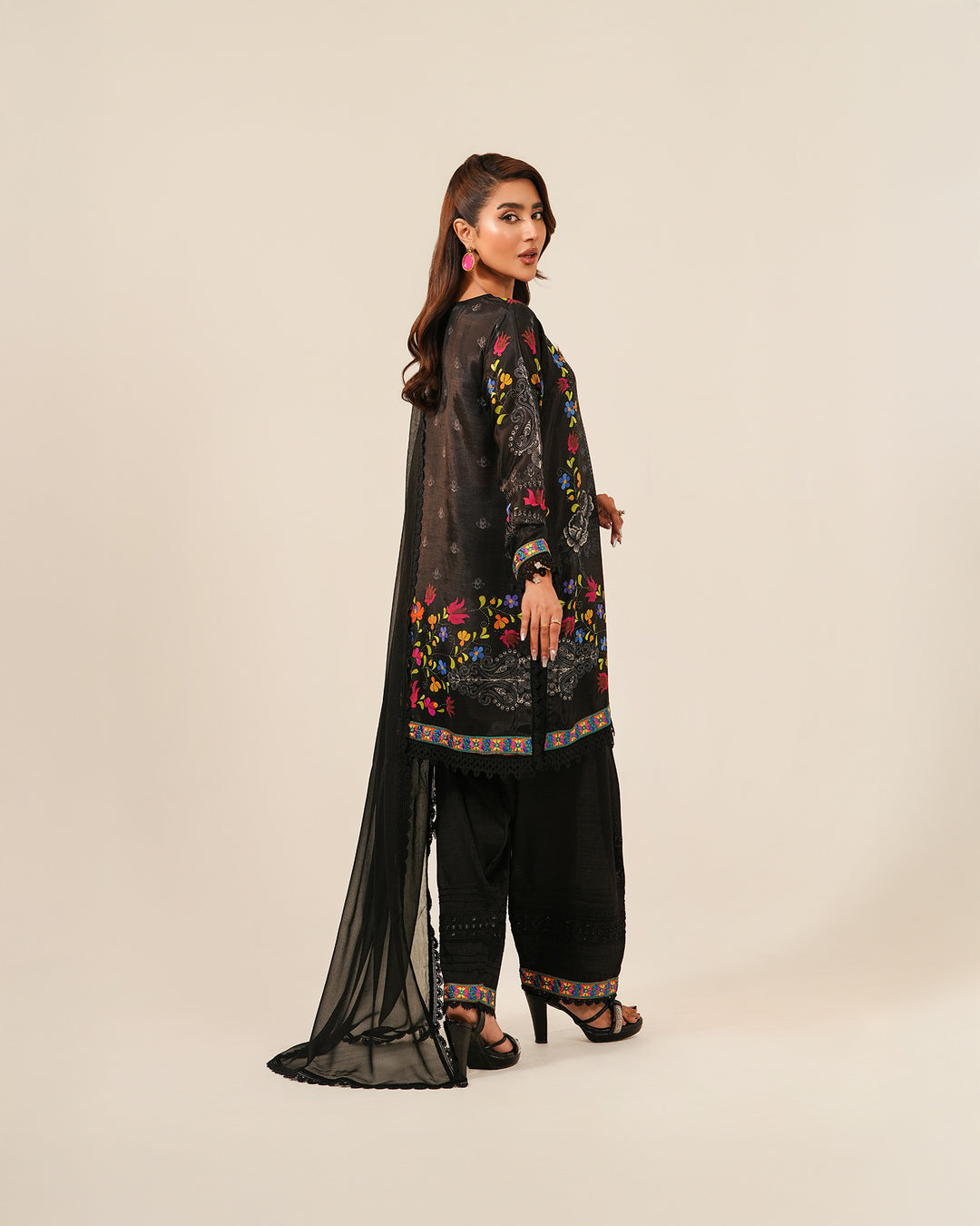 3-Piece Ready-to-Wear Raw Silk Suit | 16281-IG-RWS - Sha Posh Textile