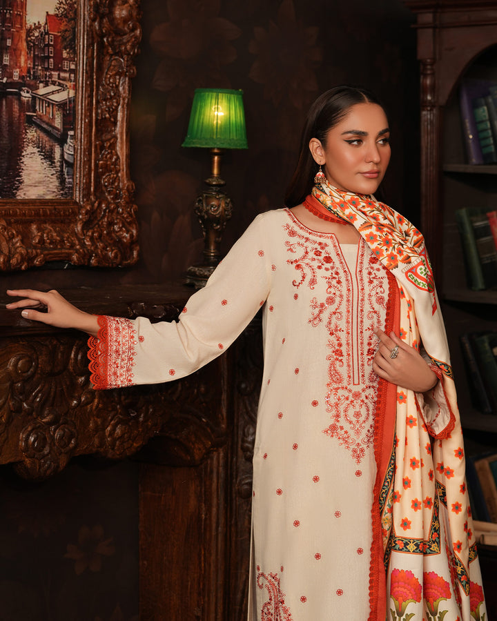 3 Piece Karandi Linen Suit Stitched | 16348-IG-K.LN