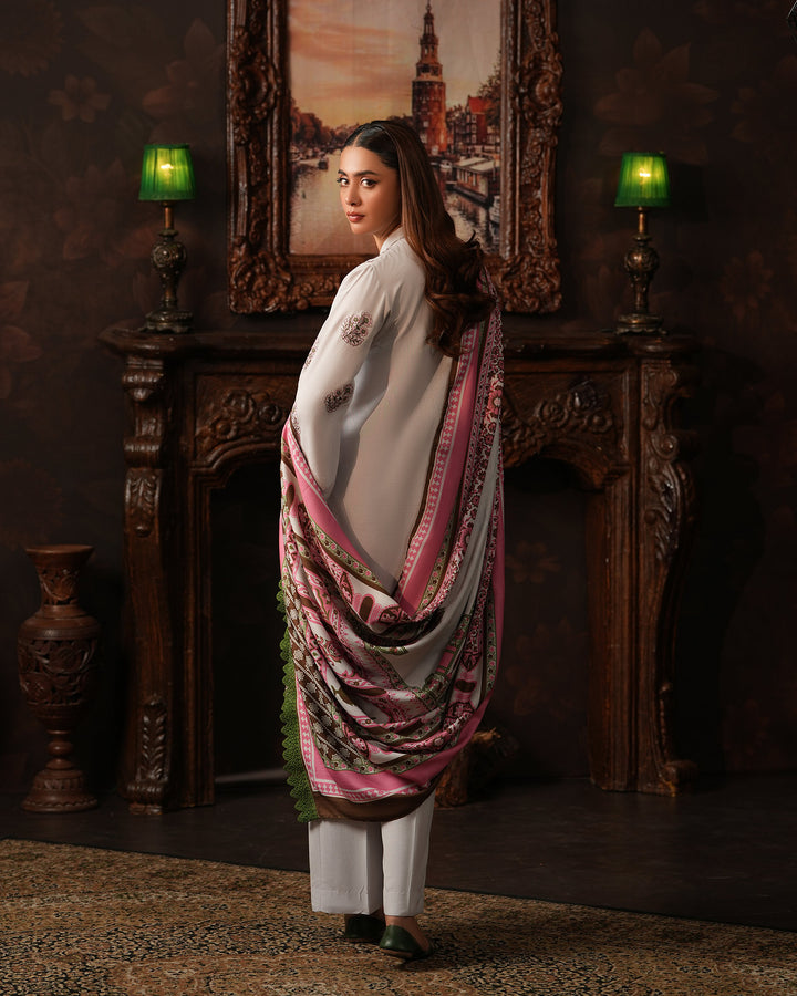 3 Piece Karandi Linen Suit Stitched | 16380-IG-K.LN