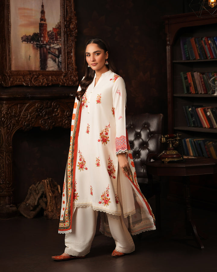 2 Piece Karandi Linen Suit Stitched | 16383-IG-K.LN (Duppatta is not included)