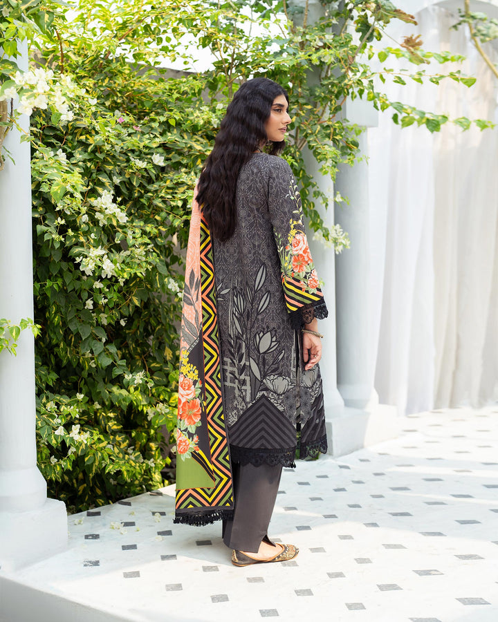 3 Piece - Printed Embroidered Khaddar Suit Unstitched | UNFF036-KD