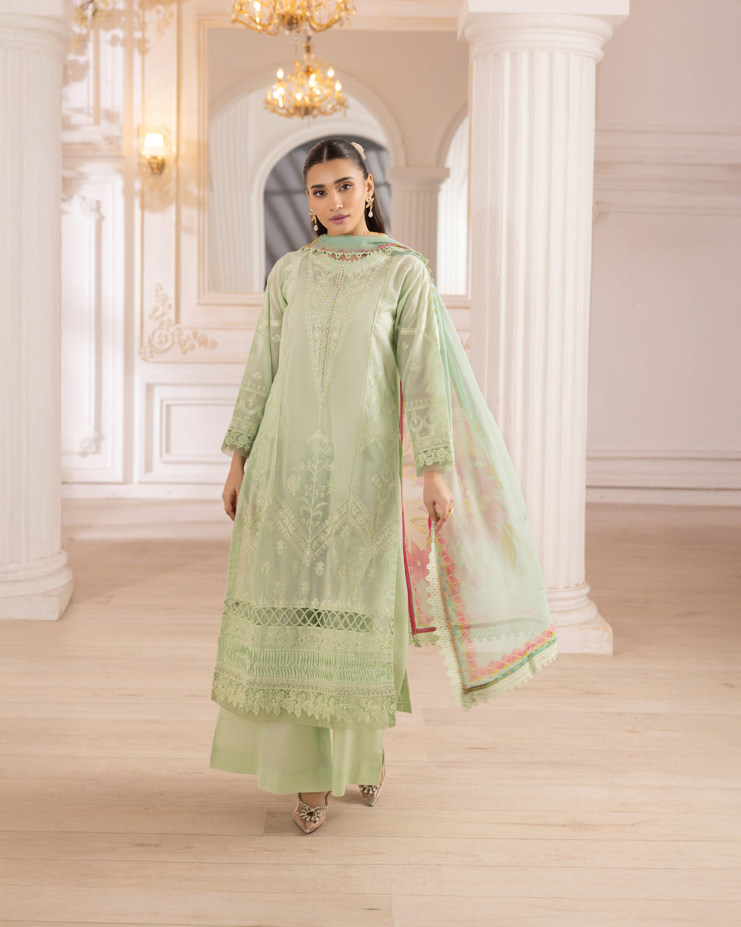 3-Piece Ready-to-Wear Lawn Suit | 17061-IG-LWN - Sha Posh Textile