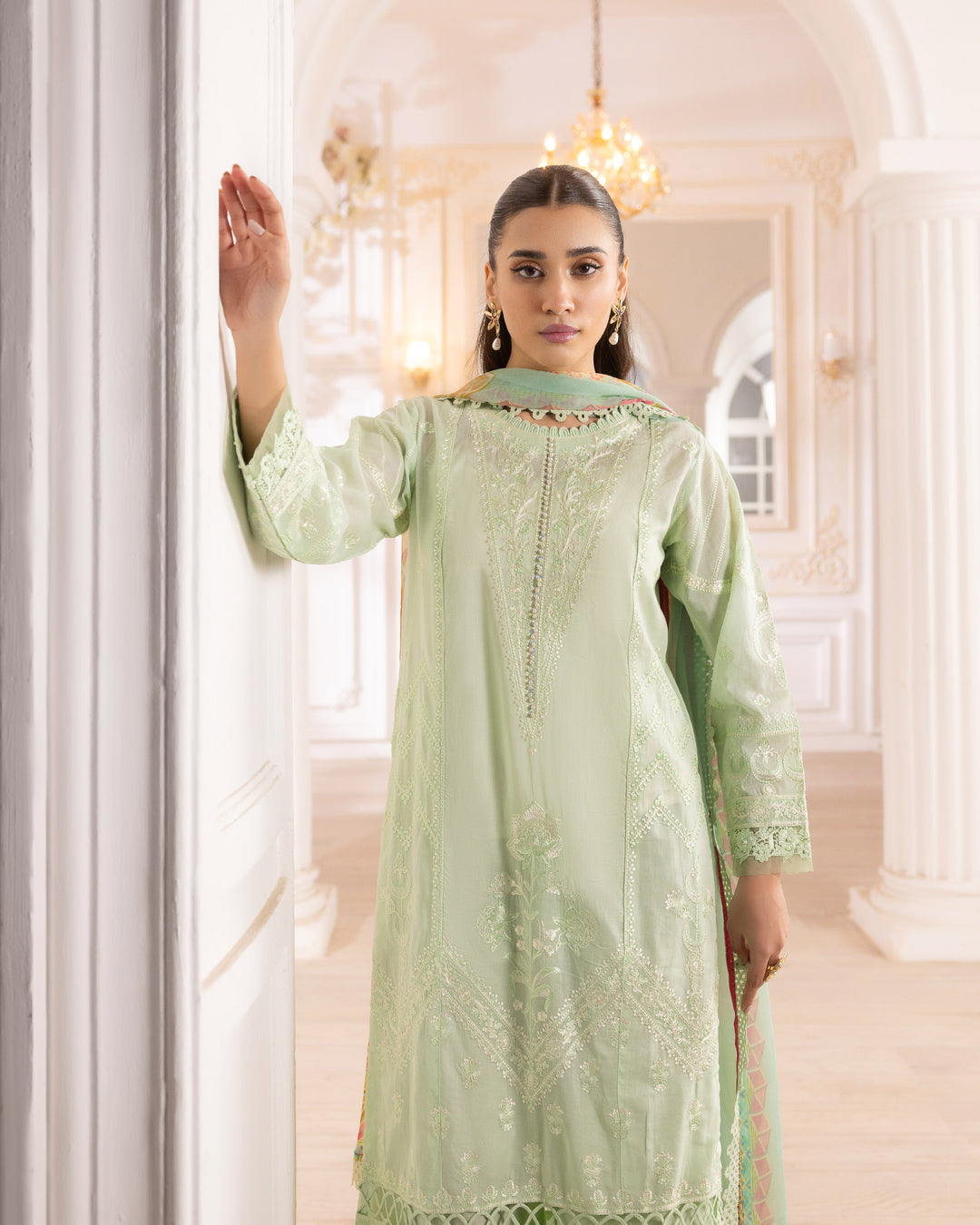 3-Piece Ready-to-Wear Lawn Suit | 17061-IG-LWN - Sha Posh Textile