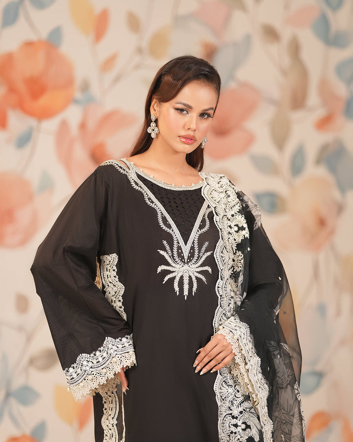 3-Piece Ready-to-Wear Rod Cotton Suit | 17134-IG-R.CT - Sha Posh Textile