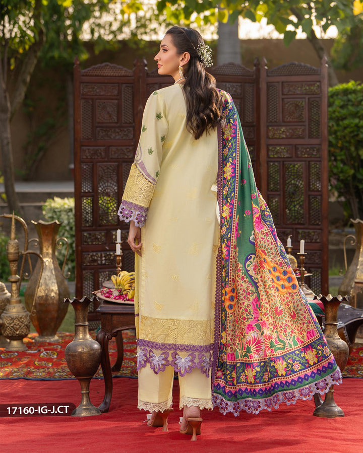 3 Piece Jacquard Cotton Suit | 17160-IG-J.CT