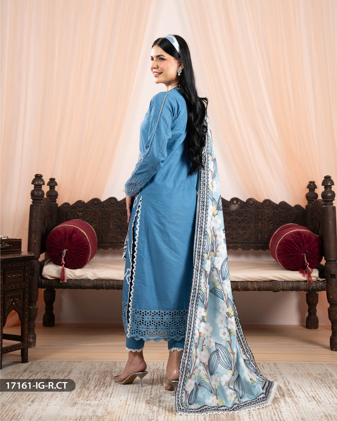 3 Piece Jacquard Cotton Suit | 17161-IG-J.CT