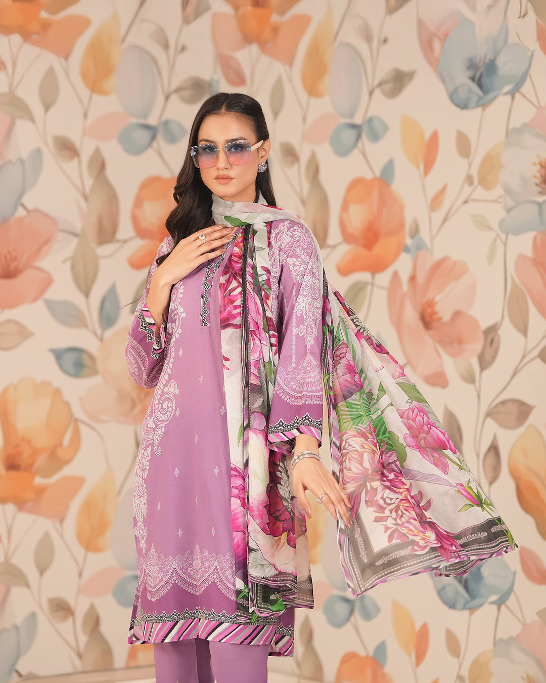 3 Piece Ready-to-Wear Lawn Suit | 17190-IG-LWN - Sha Posh Textile