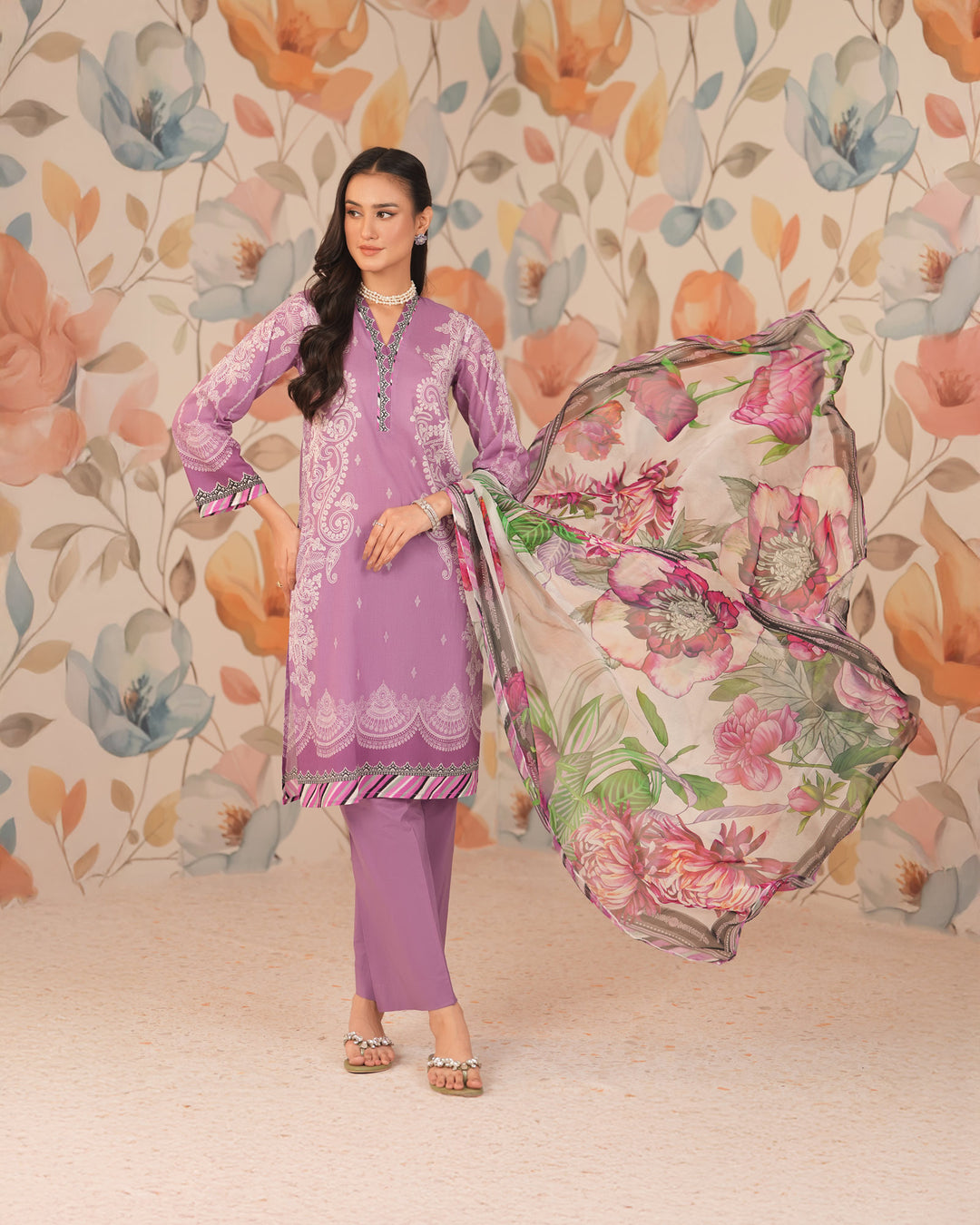 3 Piece Ready-to-Wear Lawn Suit | 17190-IG-LWN - Sha Posh Textile