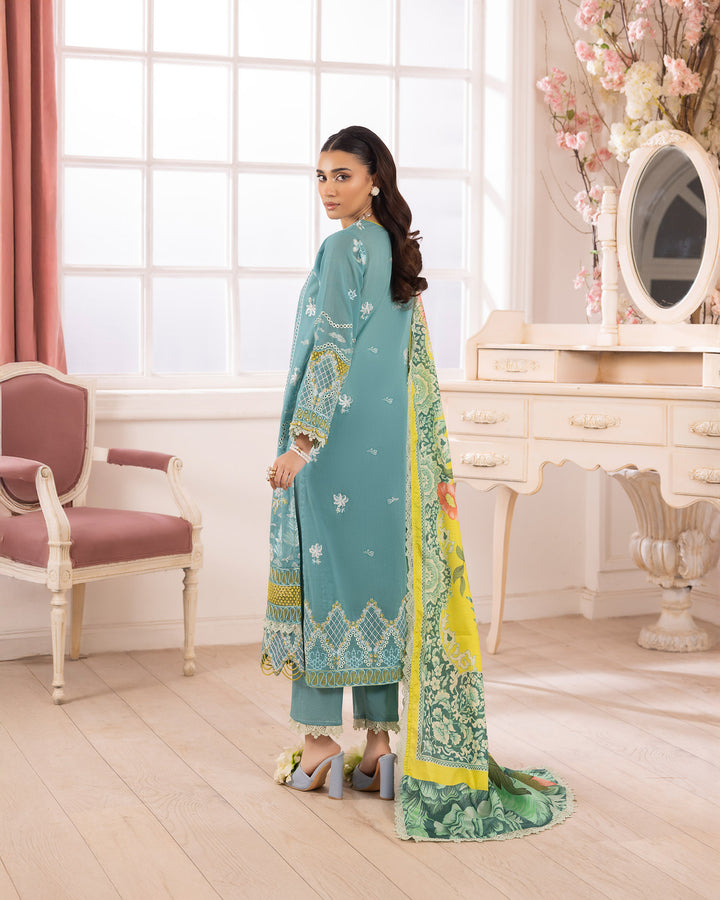 3-Piece Ready-to-Wear Lawn Suit | 17207-IG-LWN - Sha Posh Textile