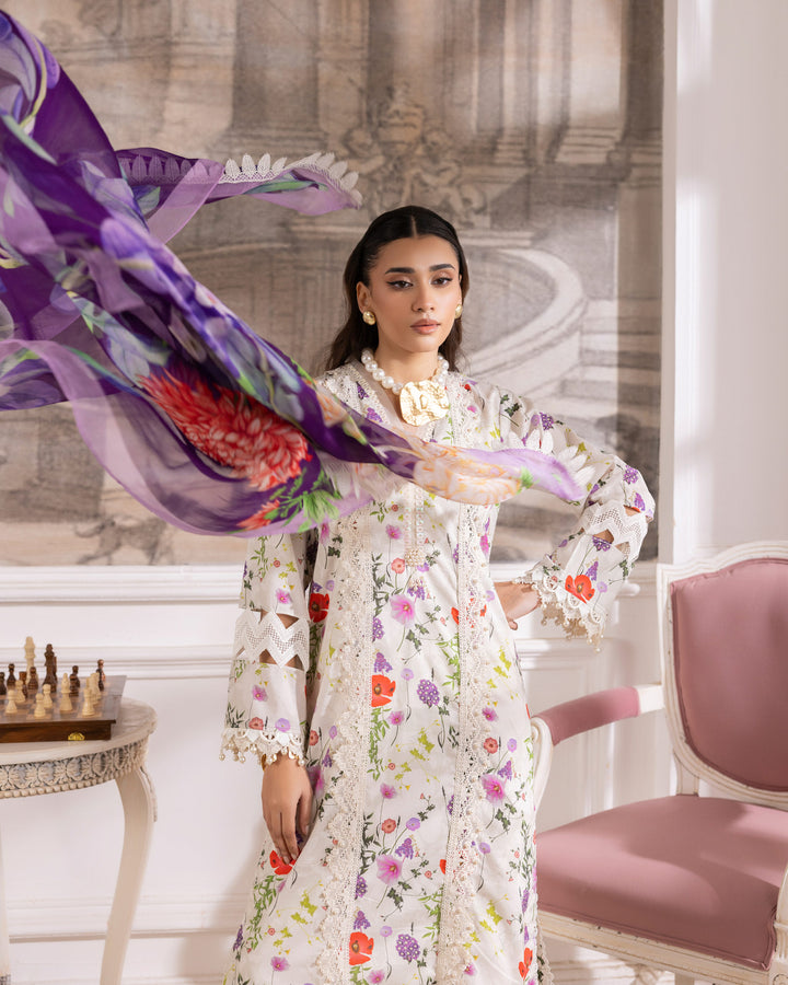 3-Piece Ready-to-Wear Cotton Printed Suit | 17209-IG-CT - Sha Posh Textile