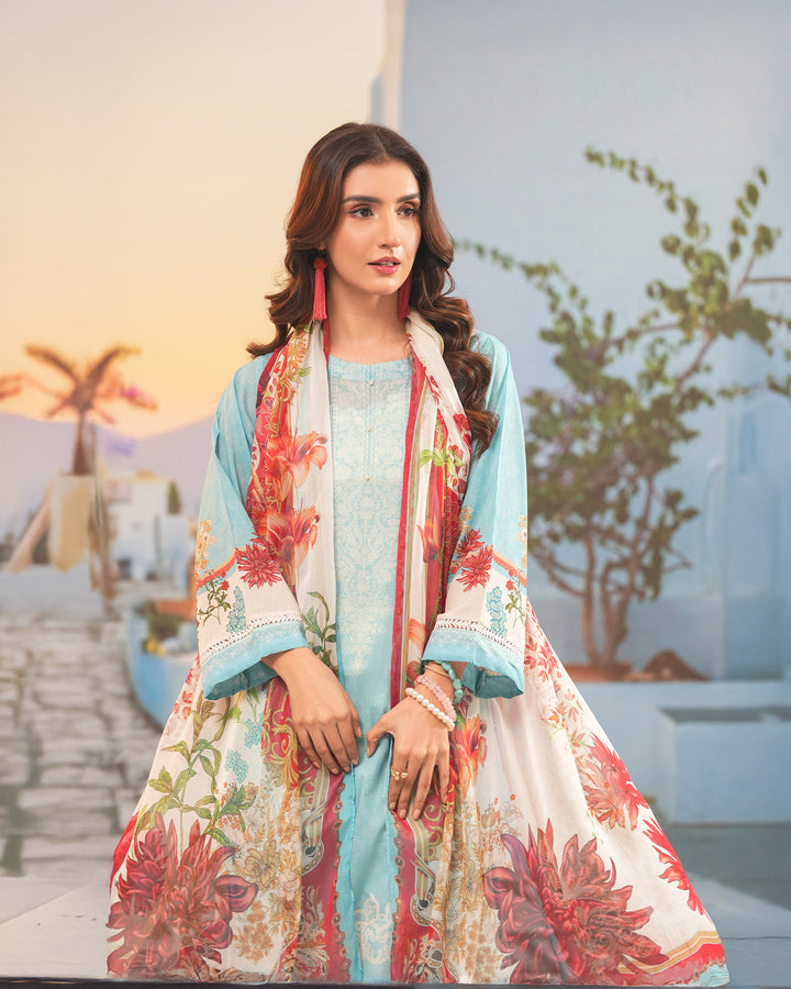 3-Piece Ready-to-Wear Lawn Suit | 17213-IG-LWN