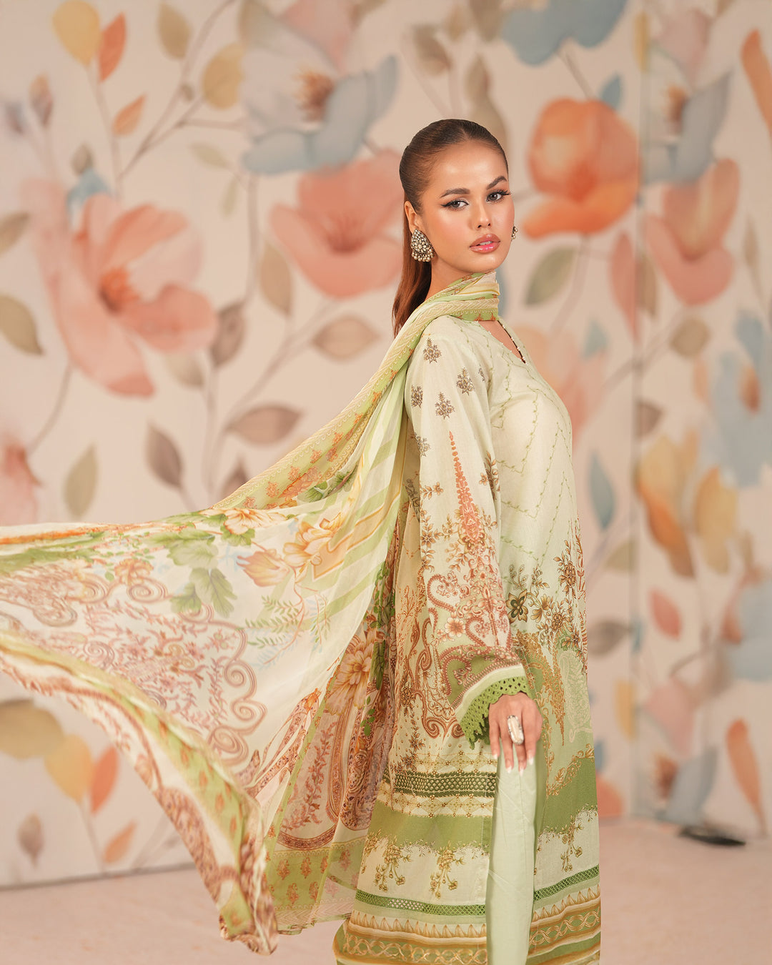 3-Piece Ready-to-Wear Lawn Suit | 17216-IG-LWN - Sha Posh Textile