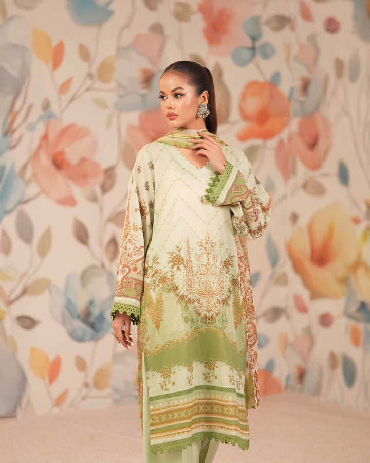 3-Piece Ready-to-Wear Lawn Suit | 17216-IG-LWN - Sha Posh Textile