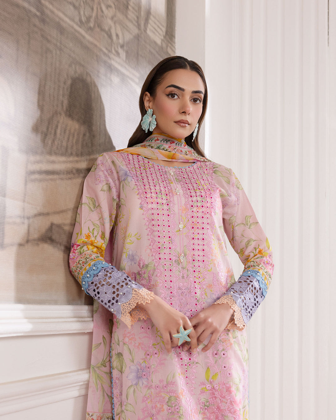 3-Piece Ready-to-Wear Lawn Suit | 17227-IG-LWN - Sha Posh Textile