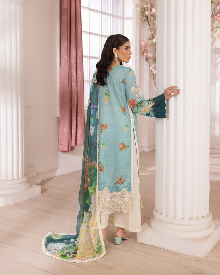 3-Piece Ready-to-Wear Lawn Suit | 17229-IG-LWN - Sha Posh Textile