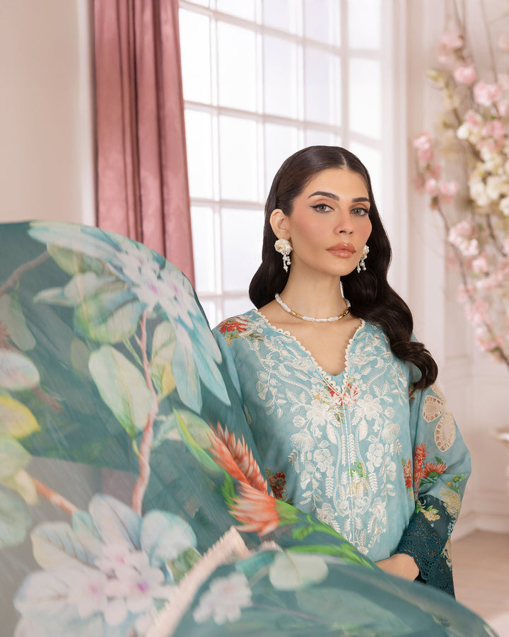 3-Piece Ready-to-Wear Lawn Suit | 17229-IG-LWN - Sha Posh Textile