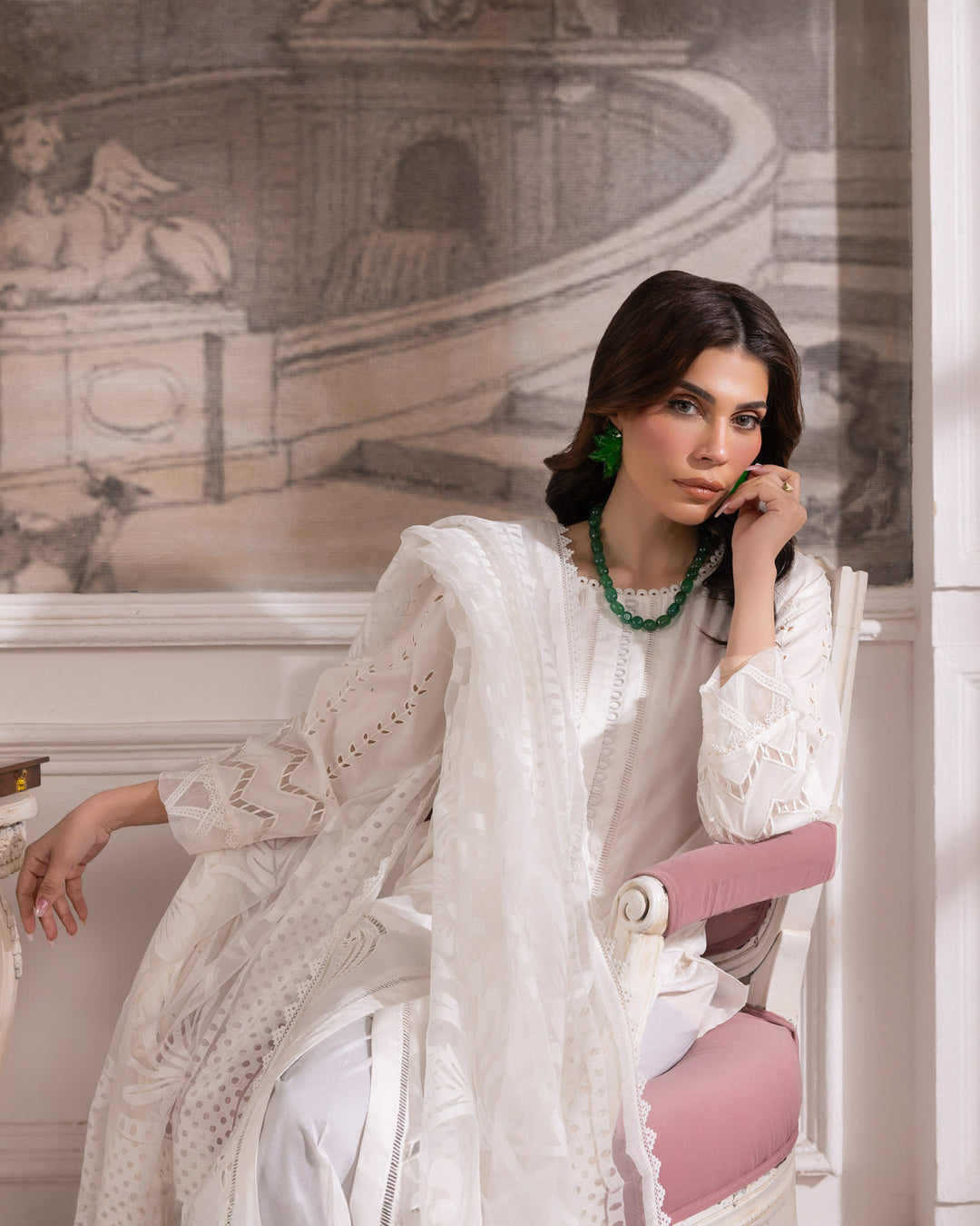 3-Piece Ready-to-Wear Lawn Suit | 17238-IG-LWN - Sha Posh Textile