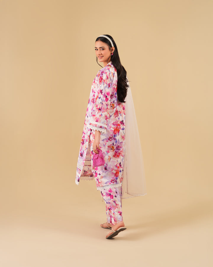 2 Piece - Printed Cambric Cotton Suit Unstitched | UNFF0108-K.CT