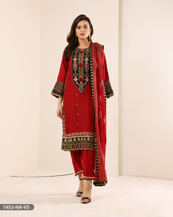 FORMAL 3PC EMBROIDERED SUIT | 1953-NA-VS