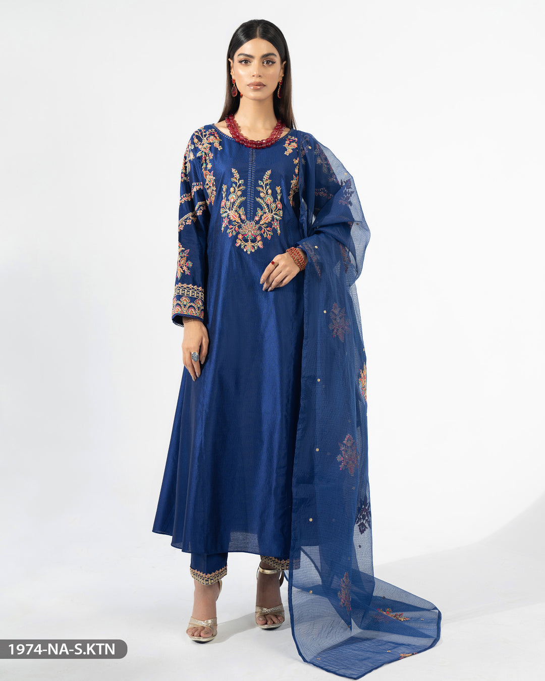 Stitched 3 Piece Embroidered Suit | 1974-NA-S.KTN