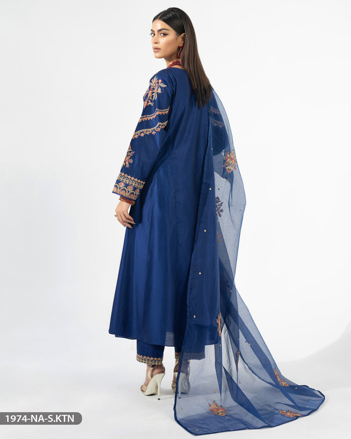 Stitched 3 Piece Embroidered Suit | 1974-NA-S.KTN