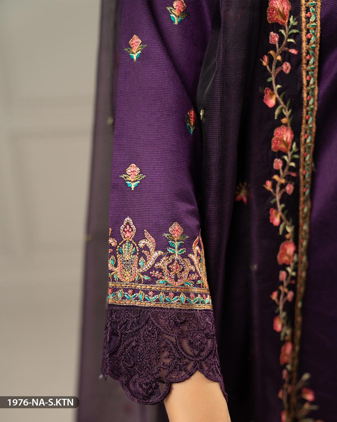 Stitched 3 Piece Embroidered Suit | 1976-NA-S.KTN