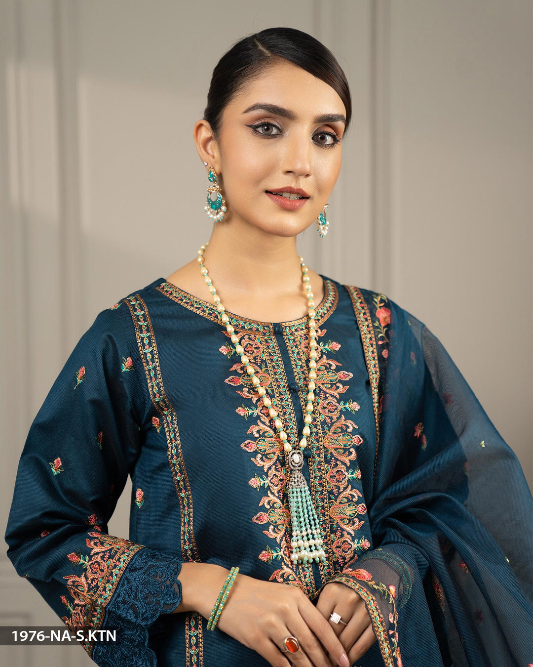 Stitched 3 Piece Embroidered Suit | 1976-NA-S.KTN