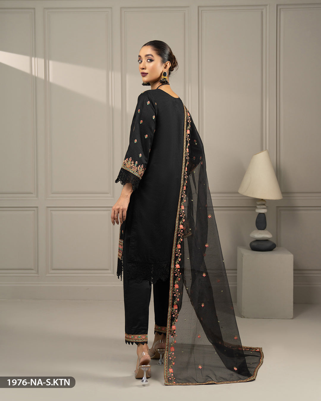 Stitched 3 Piece Embroidered Suit | 1976-NA-S.KTN