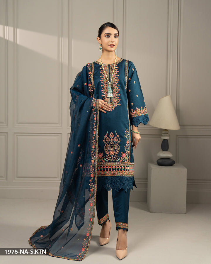 Stitched 3 Piece Embroidered Suit | 1976-NA-S.KTN